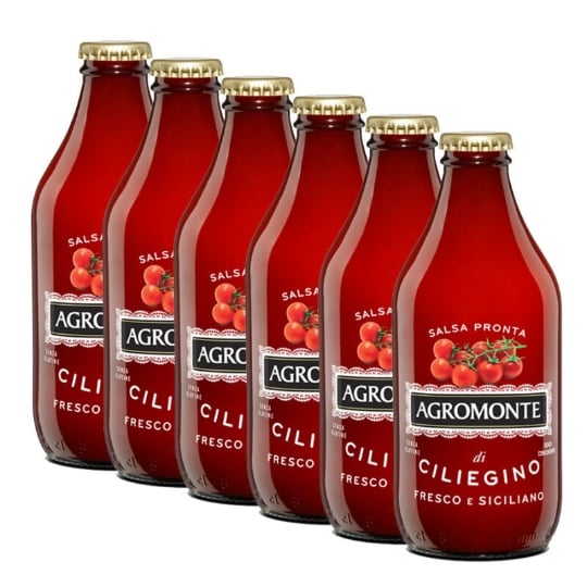 Sauce De Tomate Cerises Pour Pâtes Prête À L'emploi 330 Gr X 6 AGROMONTE
