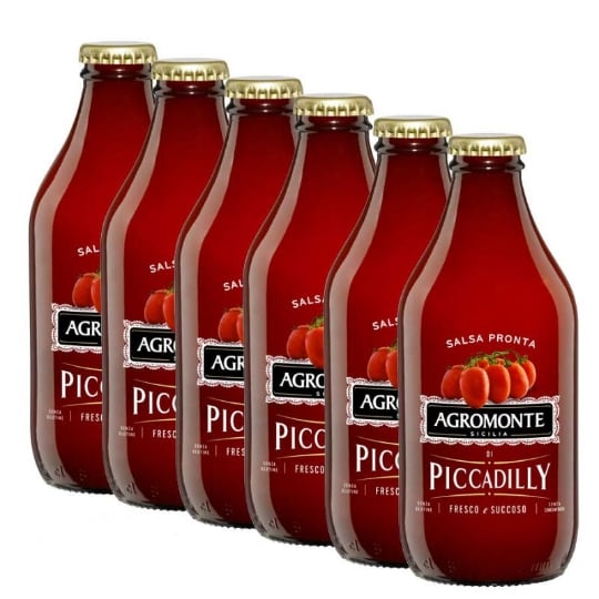 Sauce De Tomate Piccadilly Pour Pâtes Prête À L'emploi 330 Gr X 6 AGROMONTE