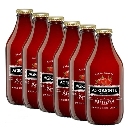 Sauce De Tomate Datterino Pour Pâtes Prête À L'emploi 330 Gr X 6 AGROMONTE