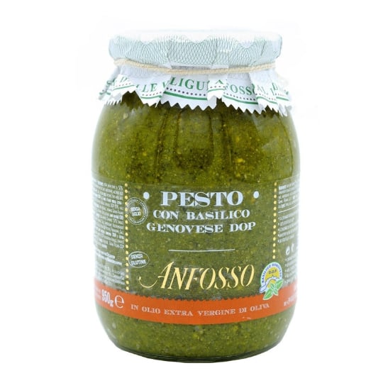 Pesto Avec Basilic Génois Aop Sans Ail 950 Gr OLIO ANFOSSO