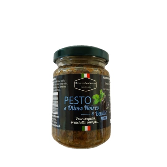 Pesto D'olives Noires Et Basilic