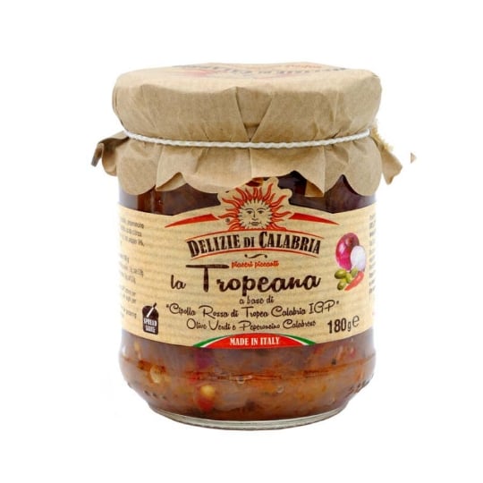Sauce Tropeana Avec Oignon Rouge De Tropea Calabria Igp 180 Gr DELIZIE DI CALABRIA