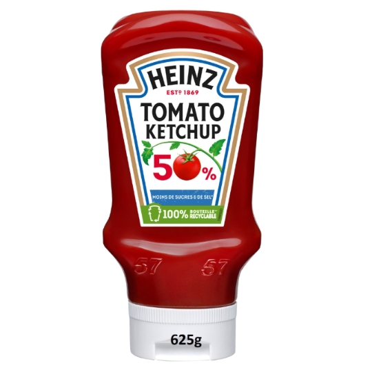Sauce tomato ketchup -50% de sucres et de sel HEINZ