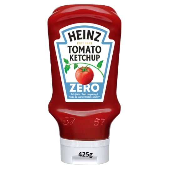 Sauce tomato ketchup zéro sel ajouté -70% de sucres HEINZ