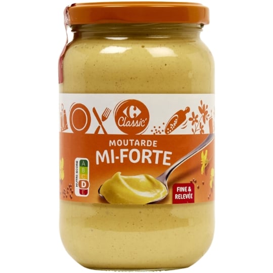 Moutarde Mi-Forte Finement Piquante CARREFOUR