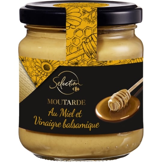 Moutarde au Miel et Vinaigre Balsamique CARREFOUR SELECTION