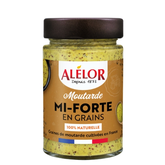 200G MOUTARDE MI-FORTE Moutarde Mi-Forte en Grains 100% NATURELLE