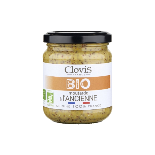 Moutarde A L'ancienne Bio 100%¨origine France CLOVIS