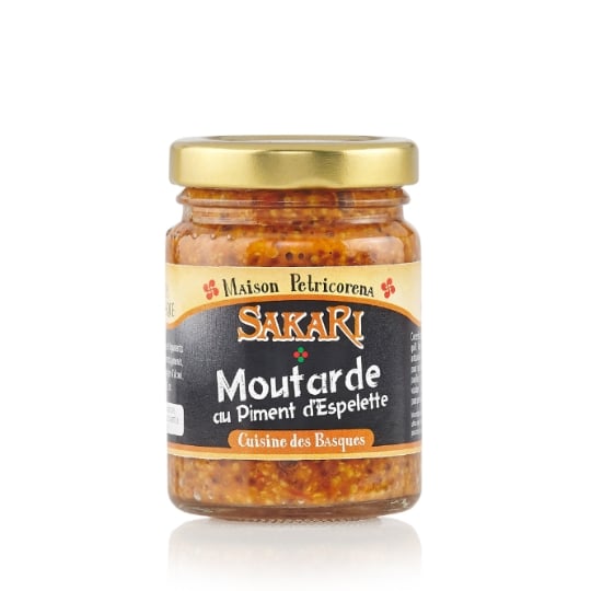 Moutarde à l'Ancienne au Piment Basque SAKARI