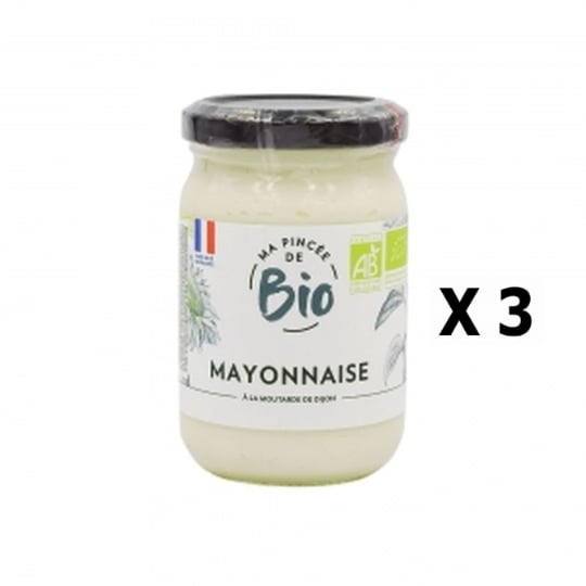 Lot 3x Mayonnaise Bio - Ma Pincée De Bio - Pot 185g MA PINCÃ‰E BIO