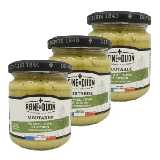 Moutarde Au Miel, Thym Et Citron - Reine De Dijon REINE DE DIJON