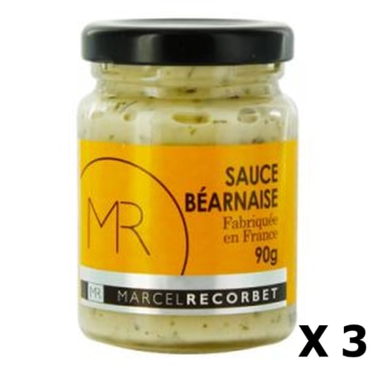 Lot 3x Sauce Béarnaise - Fabriquée En France - Mr -  Pot 90g MARCEL RECORBET - MR
