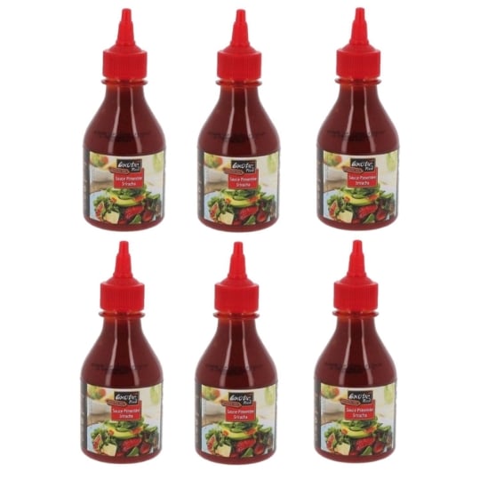 Lot 6x Sauce Pimentée Sriracha - Exotic Food - Bouteille 225g EXOTIC FOOD