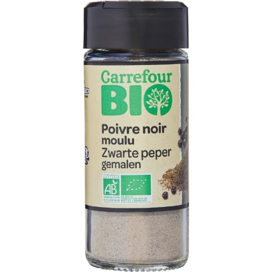 Poivre Noir Moulu CARREFOUR BIO