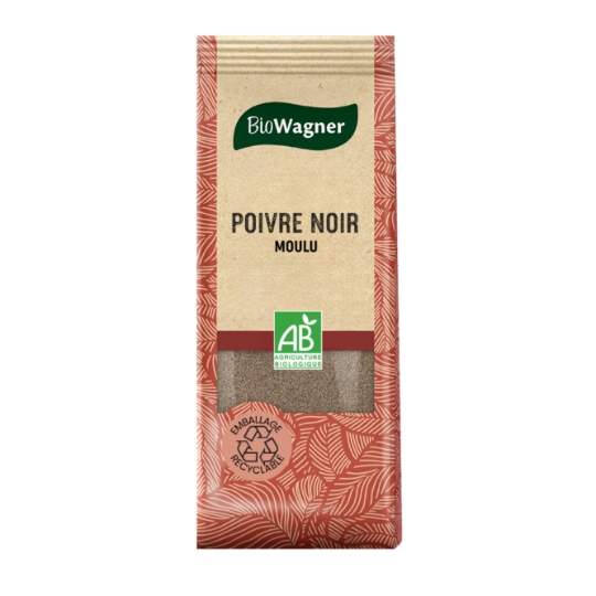 Poivre Noir Moulu Bio BIOWAGNER