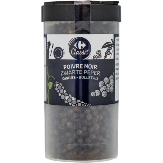 Poivre Noir en Grains CARREFOUR CLASSIC'