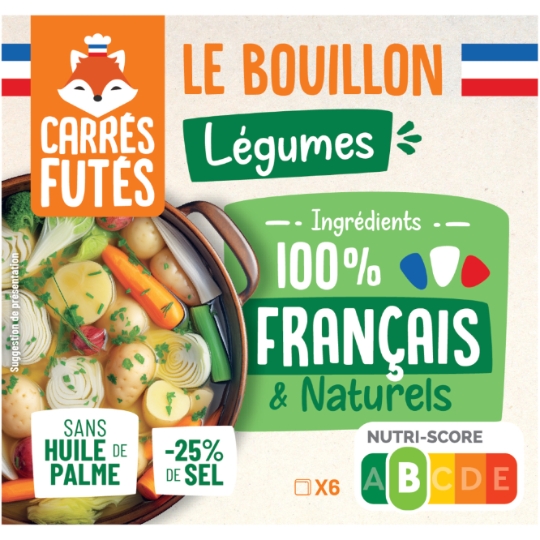 Bouillon De Légumes 100% Français & Naturel CARRES FUTES