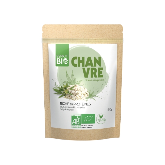 Chanvre graines décortiquées Bio ESPRIT BIO