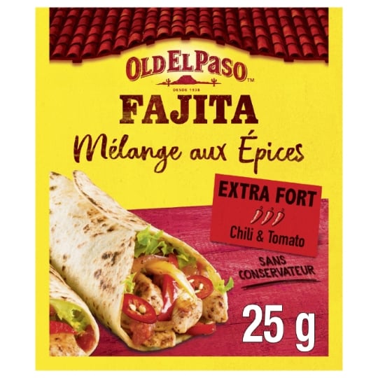 Mélange d'Épices pour fajitas extra fort OLD EL PASO