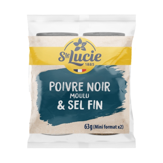 Poivre et Sel noir et sel fin SAINTE LUCIE
