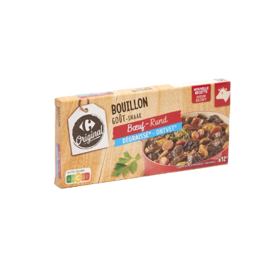 Bouillon goût bœuf dégraissé CARREFOUR ORIGINAL