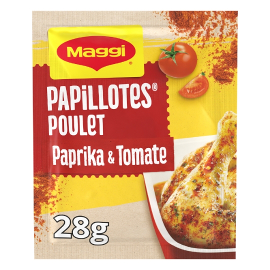 Papillotes poulet paprika tomate MAGGI