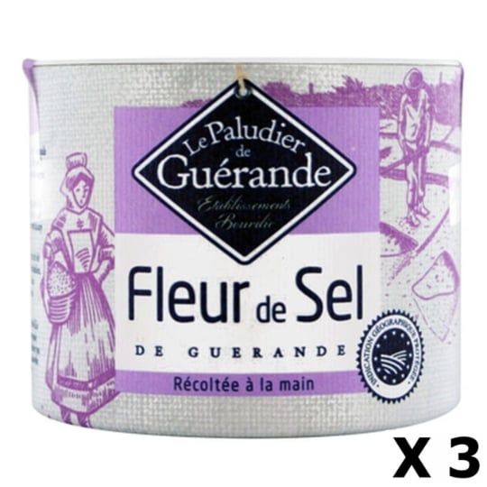 Lot 3x Fleur De Sel De Guérande - Le Paludier De Guérande - Boîte 125g LE PALUDIER DE GUÃ‰RANDE