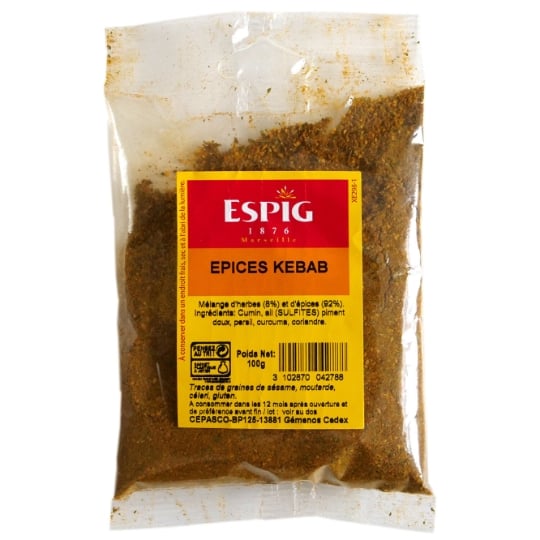 Kebab Mélange D'épices Moulues 100g ESPIG