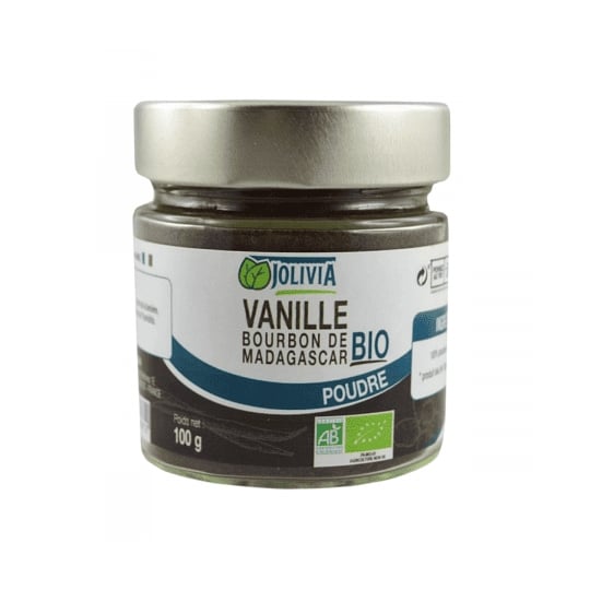 Vanille Bourbon Bio De Madagascar En Poudre - 100 G JOLIVIA