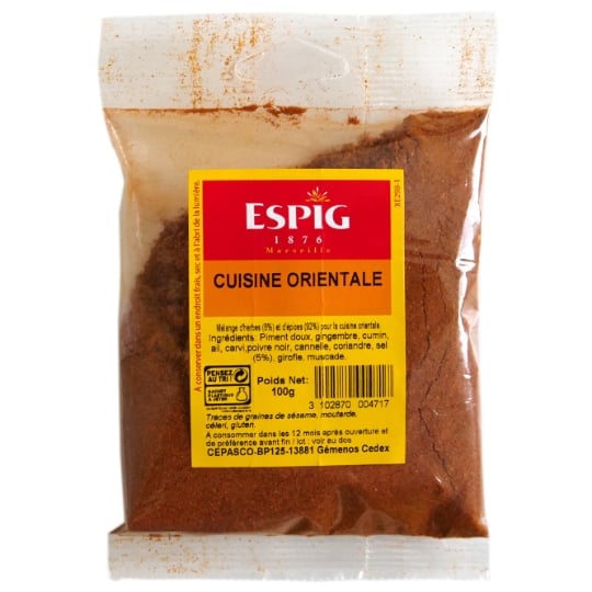Cuisine Orientale Mélange D'épices Moulues 100g ESPIG