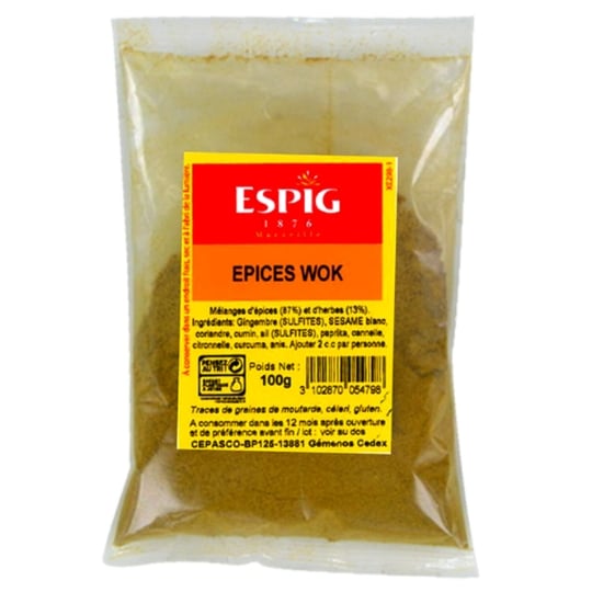 Wok Mélange D'épices Moulues 100g ESPIG