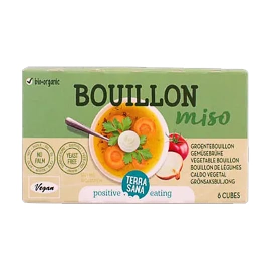 Terrasana - Cubes De Bouillon De Légumes Au Miso Et Sans Levure 64 G