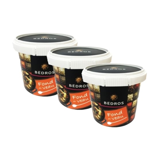 Lot 3x Fond De Veau En Poudre - Bedros - Pot 110g BEDROS