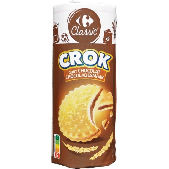Biscuits crok goût chocolat CARREFOUR CLASSIC'