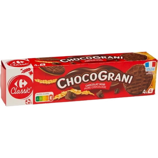 Biscuits chocolat noir CARREFOUR CLASSIC'