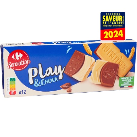 Biscuits Chocolat Play & Chock CARREFOUR SENSATION
