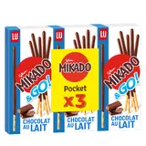 Biscuits nappés au chocolat au lait Mikado LU