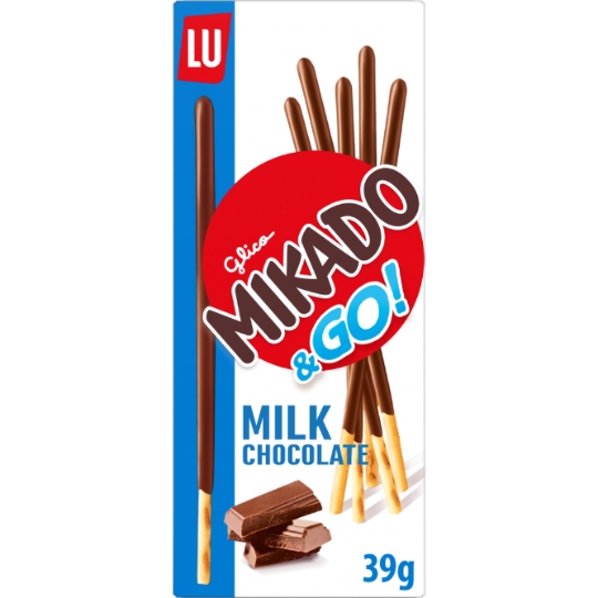 Biscuits nappés au chocolat au lait pocket Mikado LU