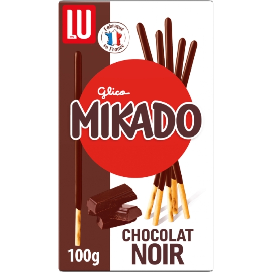 Biscuits nappés au chocolat noir MIKADO LU