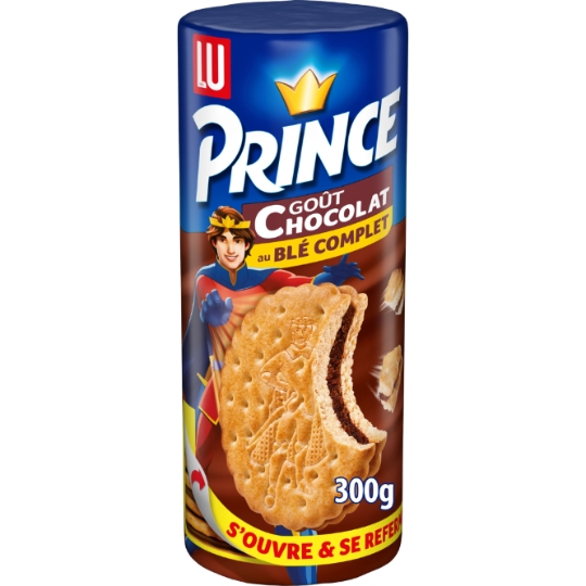 Biscuits fourrés au chocolat au blé complet Prince LU