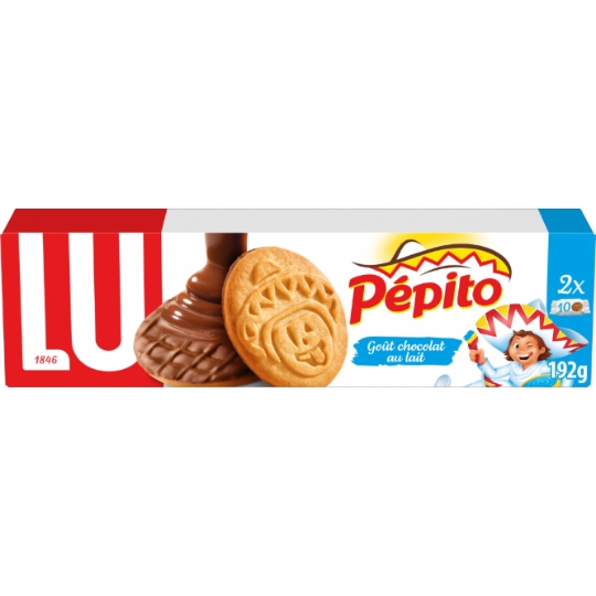Biscuits nappés au chocolat au lait Pepito LU