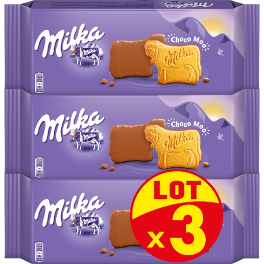 Biscuits nappés au chocolat au lait Choco Moo MILKA