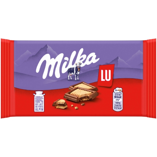Biscuit tablette de chocolat MILKA