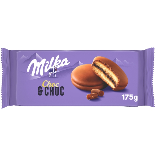 Gâteaux Fourrés au Chocolat Lait Choc & Choc MILKA