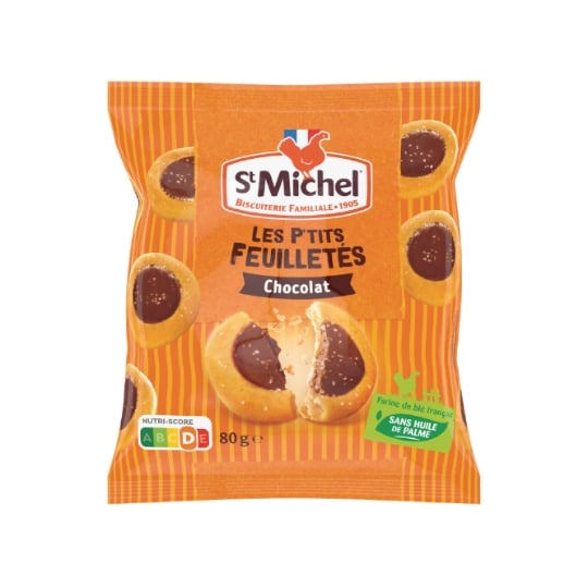 Biscuits Les P'Tits Feuilletés Chocolat ST MICHEL