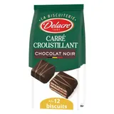 Biscuits Carré Croustillant Chocolat Noir DELACRE