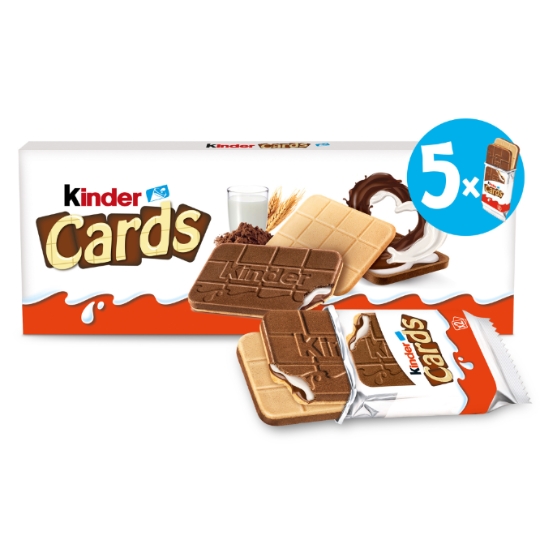 Biscuits Lait et Cacao KINDER CARDS
