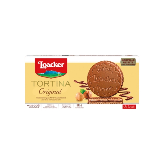 Tortina Croustillante Spécialité de Chocolat au Lait avec de la Créme de Noisette LOACKER