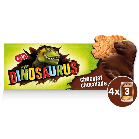 Biscuits Nappés Original Chocolat LOTUS DINOSAURUS