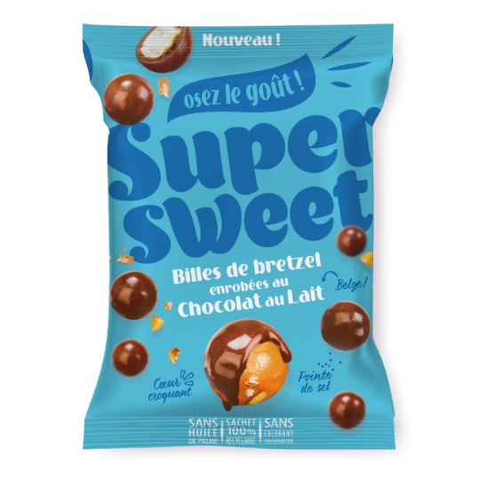 Billes Bretzels Enrobées au chocolat au lait SUPERSWEET